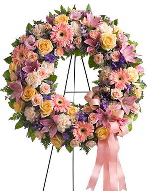 Cedar Knolls Florist | Pastel Wreath
