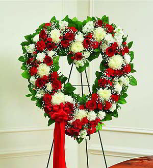 Cedar Knolls Florist | Red & White Heart
